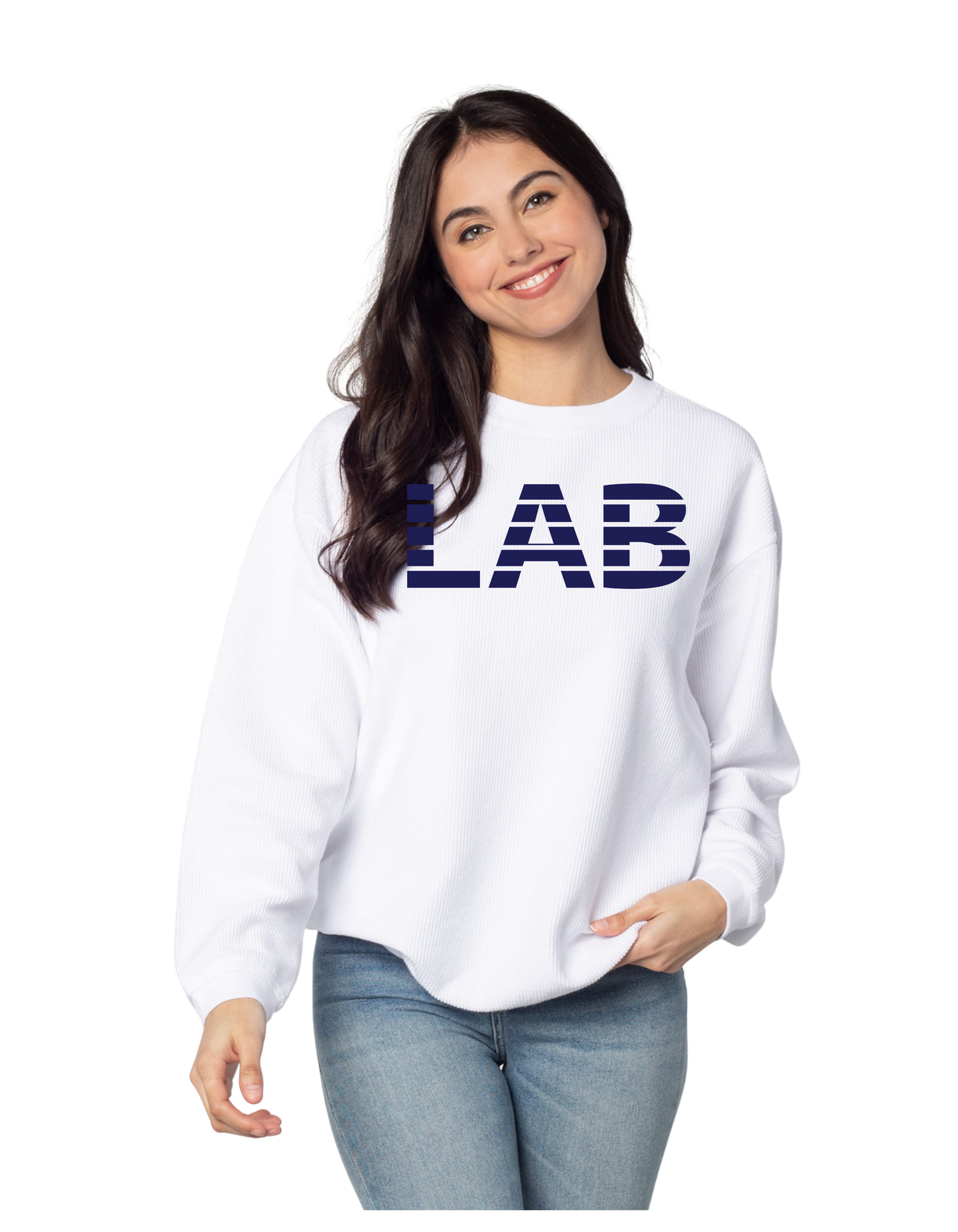 VolleyLab "LAB" The Original Corded Crew Oversized Sweatshirt