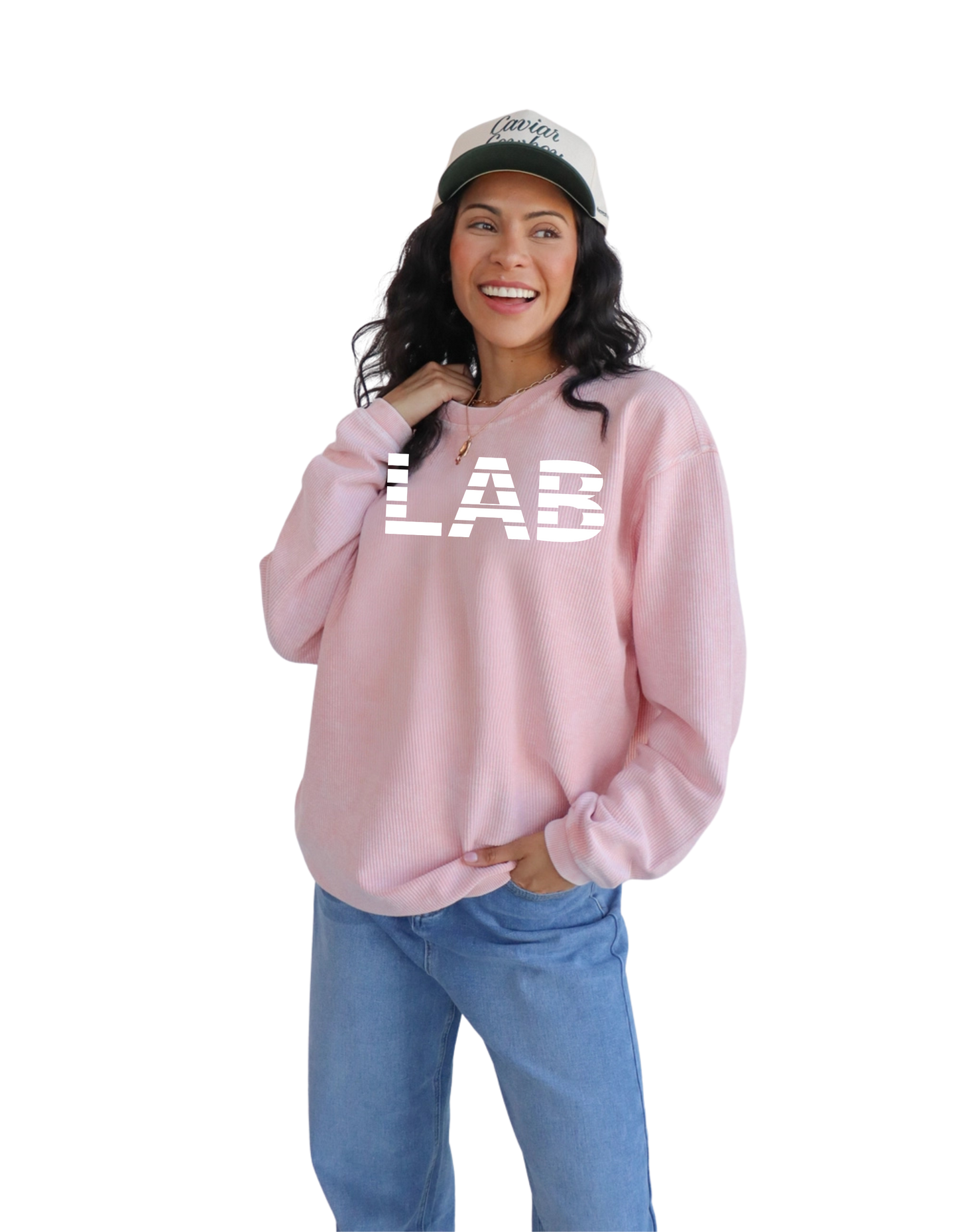 VolleyLab "LAB" The Original Corded Crew Oversized Sweatshirt