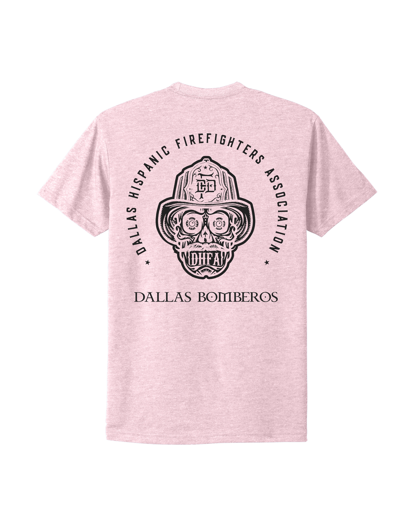 Dallas Bomberos Pink Candy Skull T-Shirt