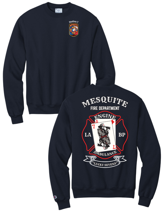 Mesquite FD Station 7 Champion Powerblend Crewneck Sweatshirt