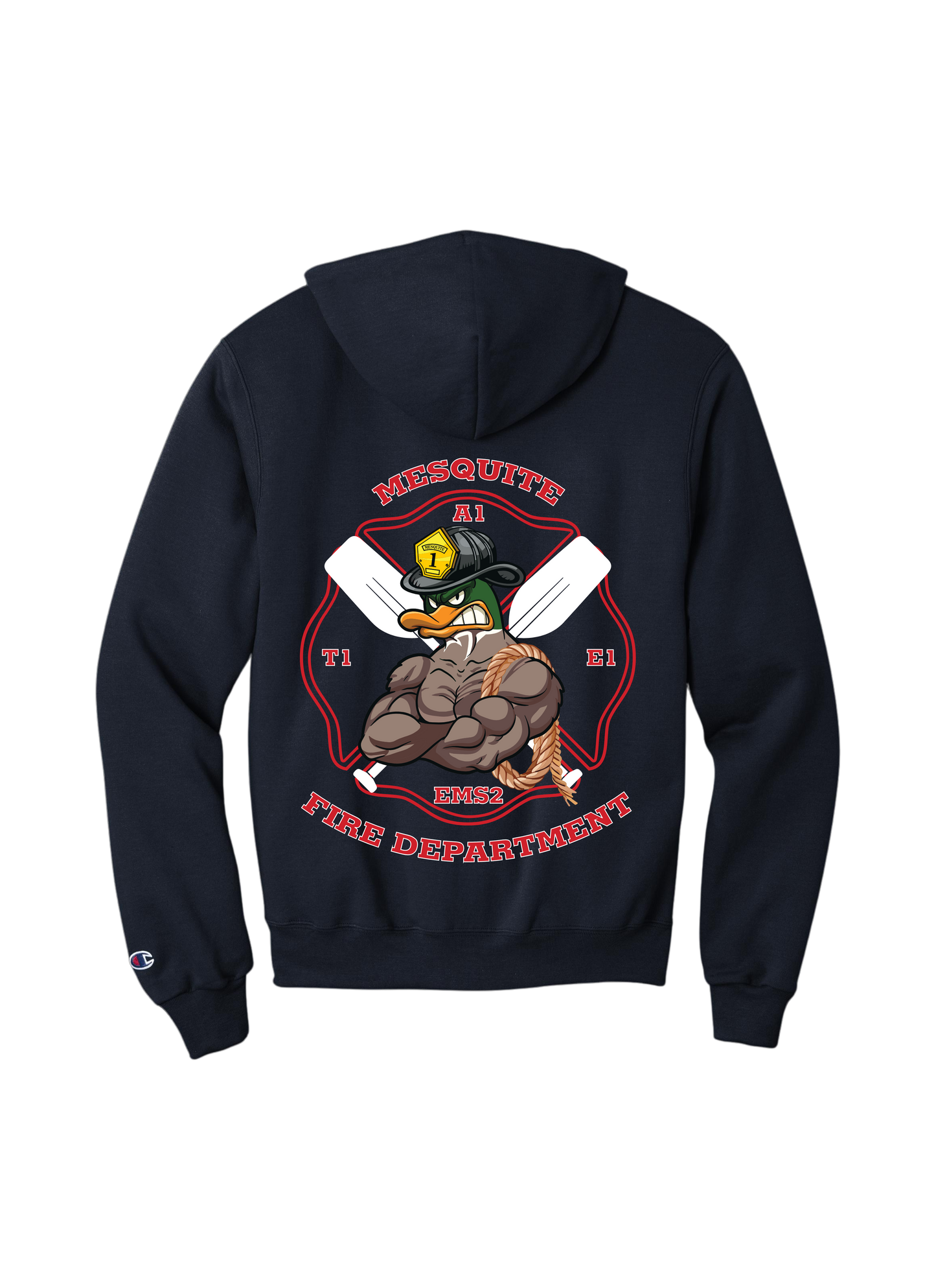 Mesquite FD Station 1 Champion Powerblend Pullover Hoodie