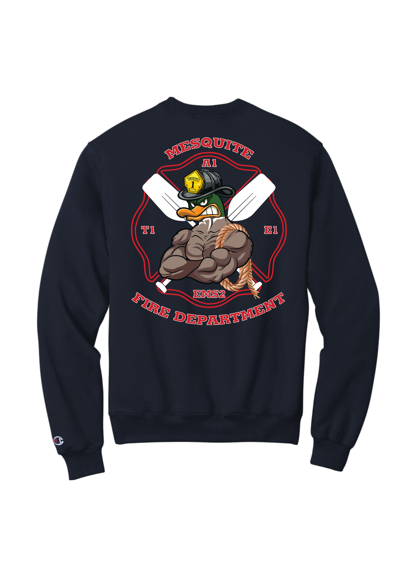 Mesquite FD Station 1 Champion Powerblend Crewneck Sweatshirt