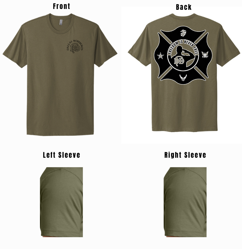 Dallas Bomberos Veteran's T-Shirt