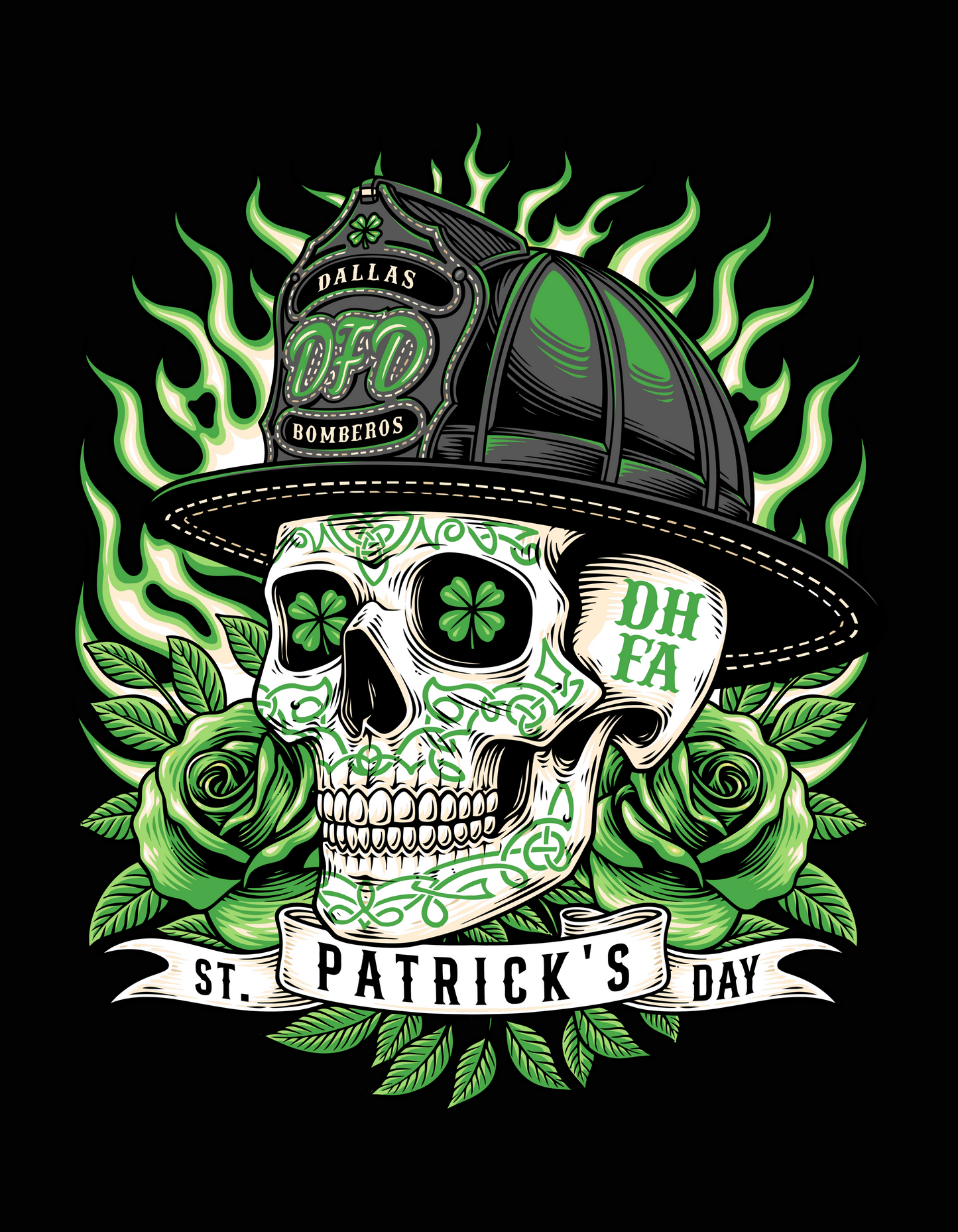 PREORDER Dallas Bomberos 2025 St. Paddy's Day T-Shirt