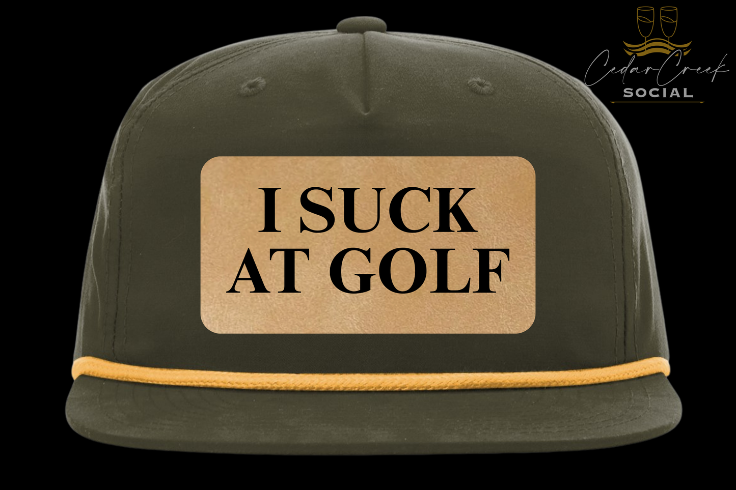 Cedar Creek Social "I SUCK AT GOLF" Hat