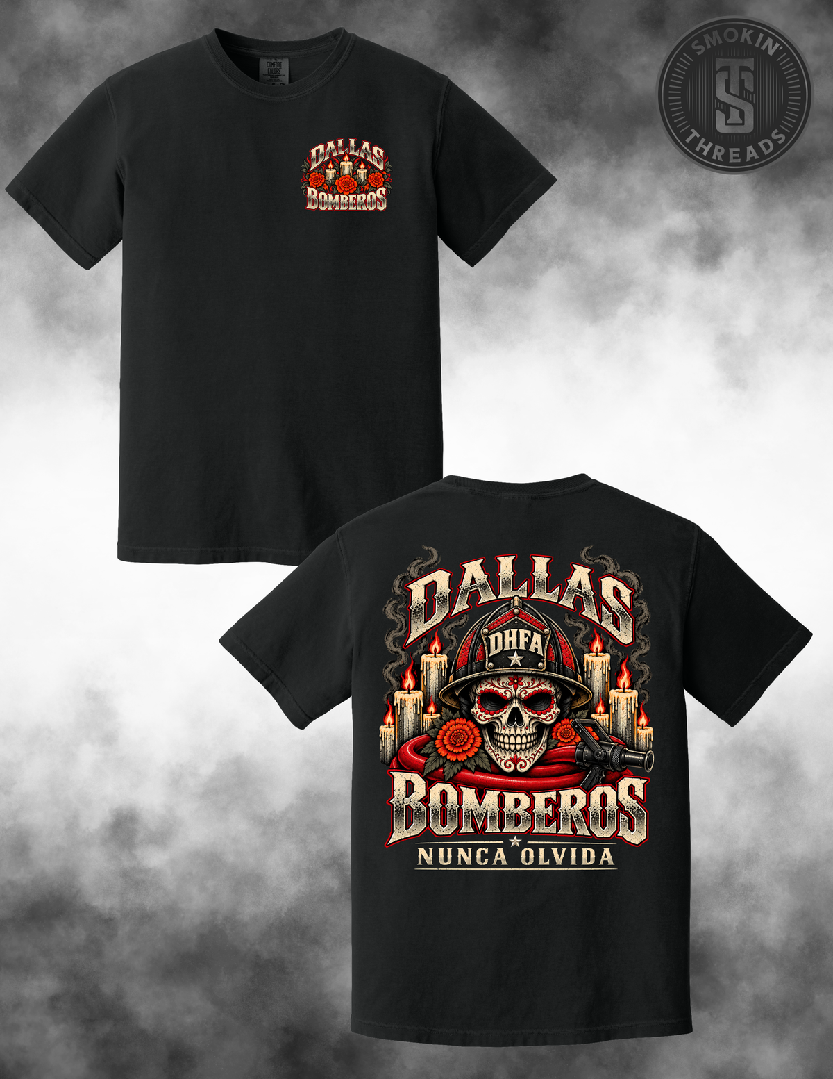 PREORDER Dallas Bomberos Dia De Los Muertos 2026 T-Shirt