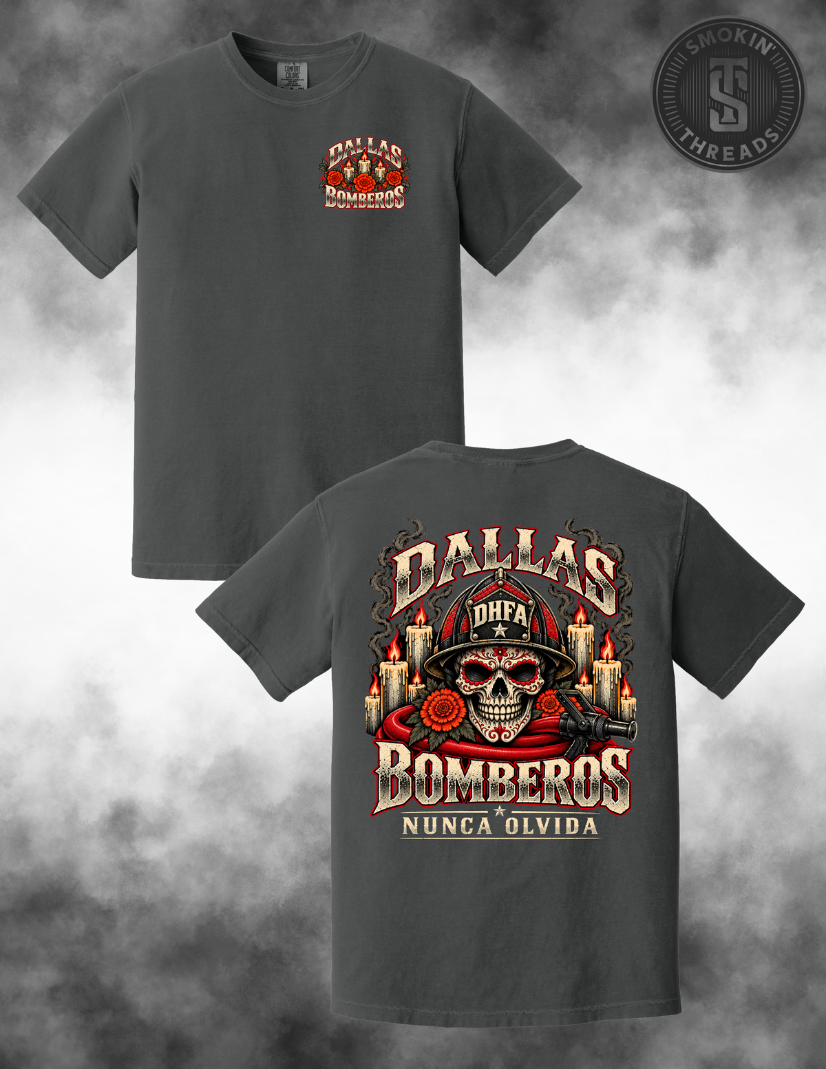 PREORDER Dallas Bomberos Dia De Los Muertos 2026 T-Shirt
