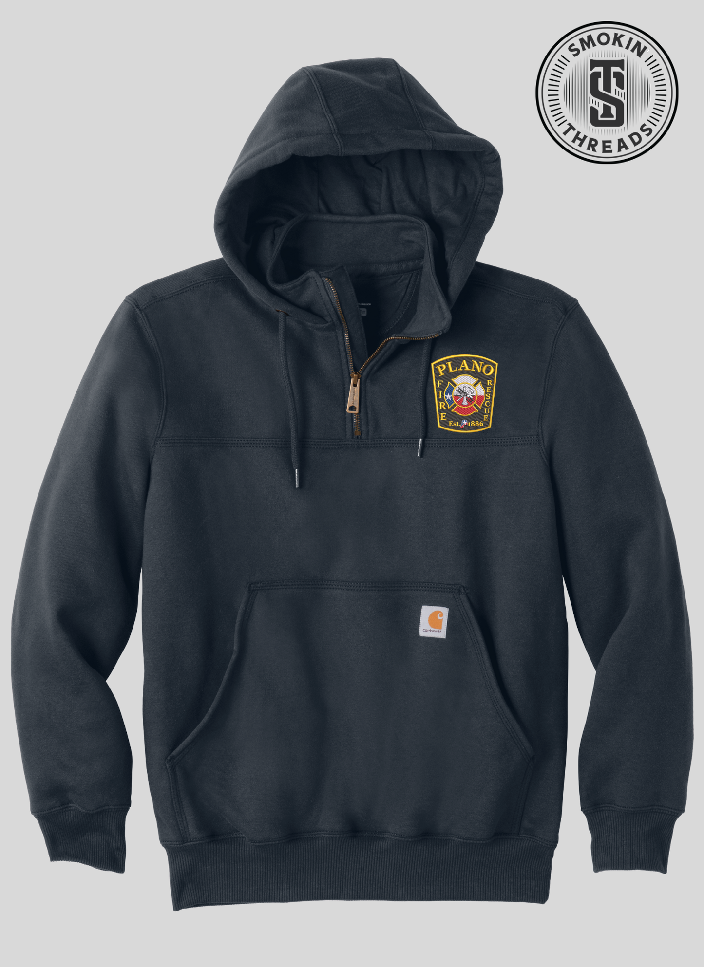 Plano FD Carhartt Heavyweight Hooded 1/4 Zip Sweatshirt