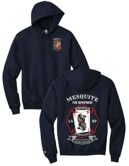 Mesquite FD Station 7 Champion Powerblend Pullover Hoodie