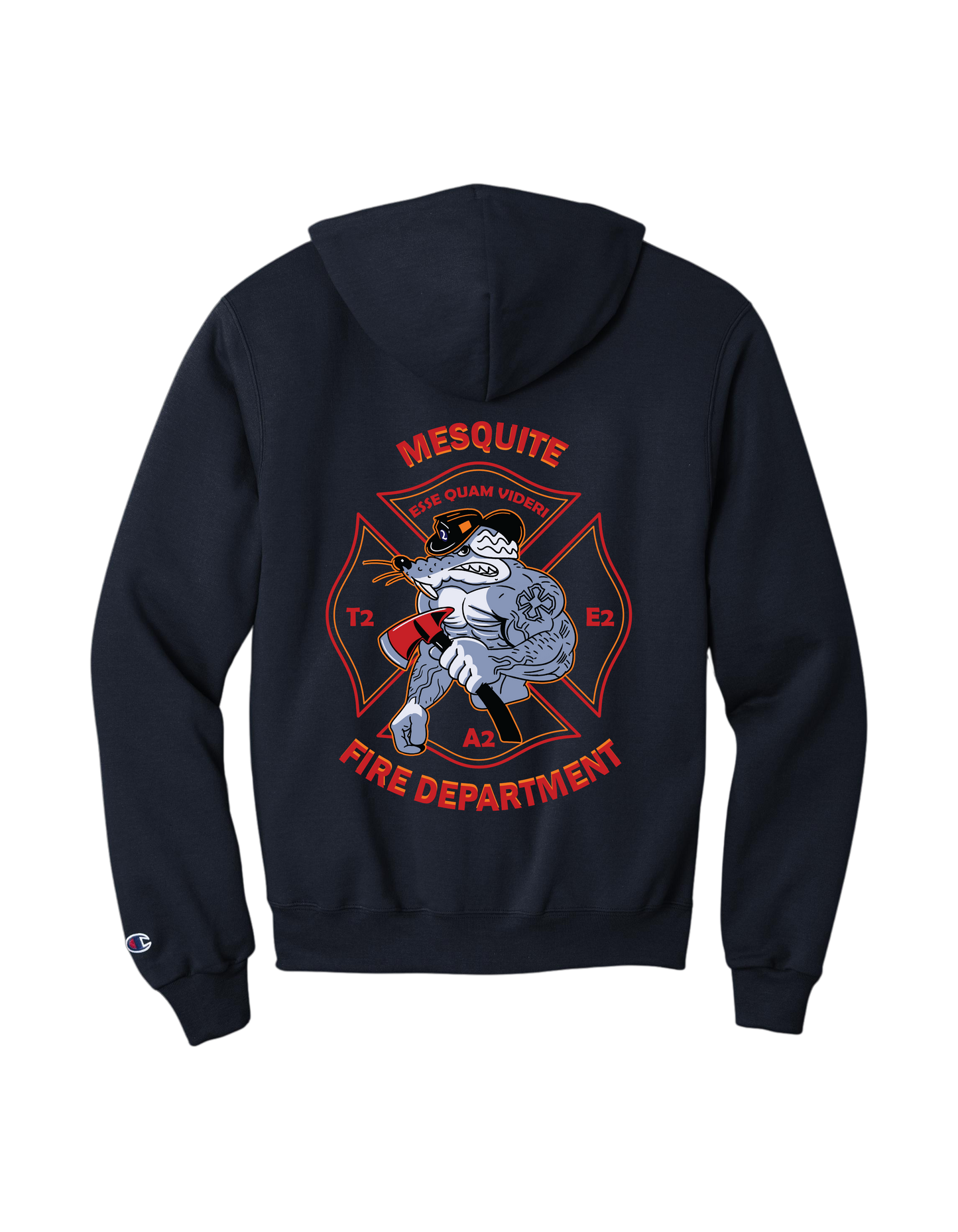 Mesquite FD Station 2 Champion Powerblend Pullover Hoodie