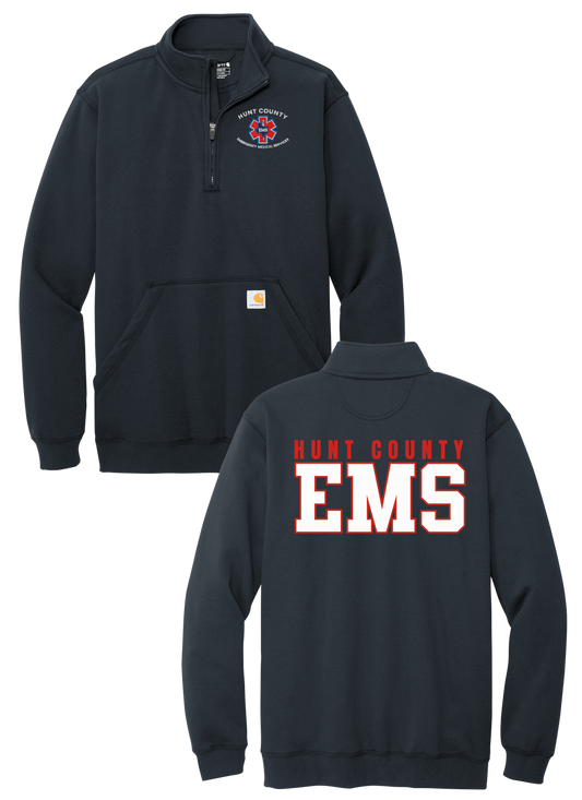 Hunt County EMS Carhartt Midweight 1/4-Zip Mock Neck Sweatshirt