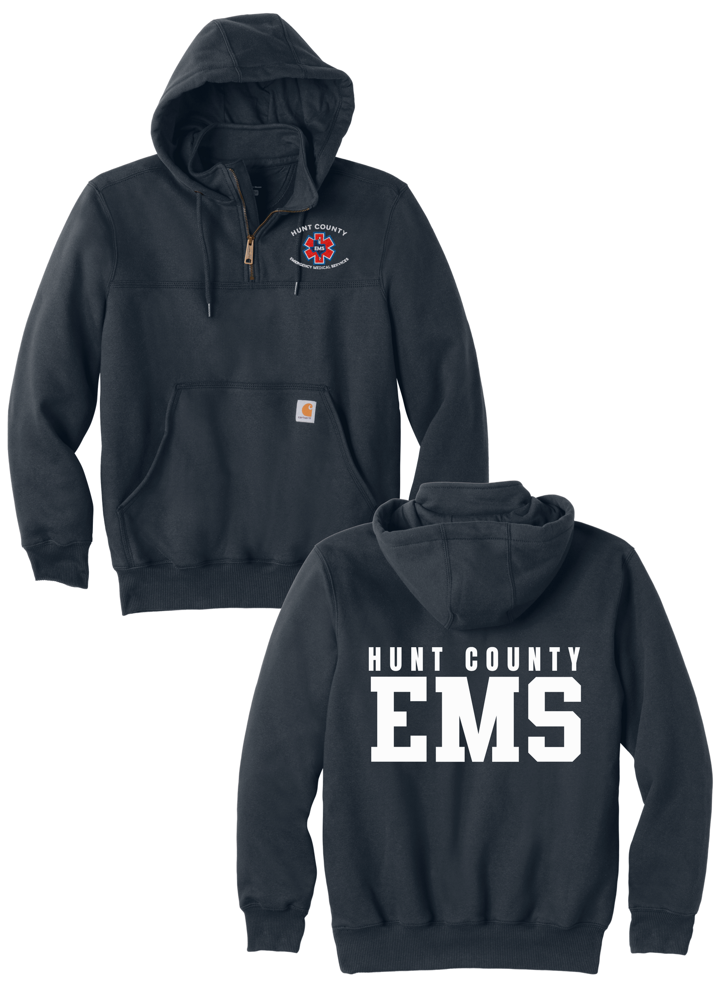 Hunt County EMS Carhartt Midweight 1/4-Zip Mock Neck Sweatshirt