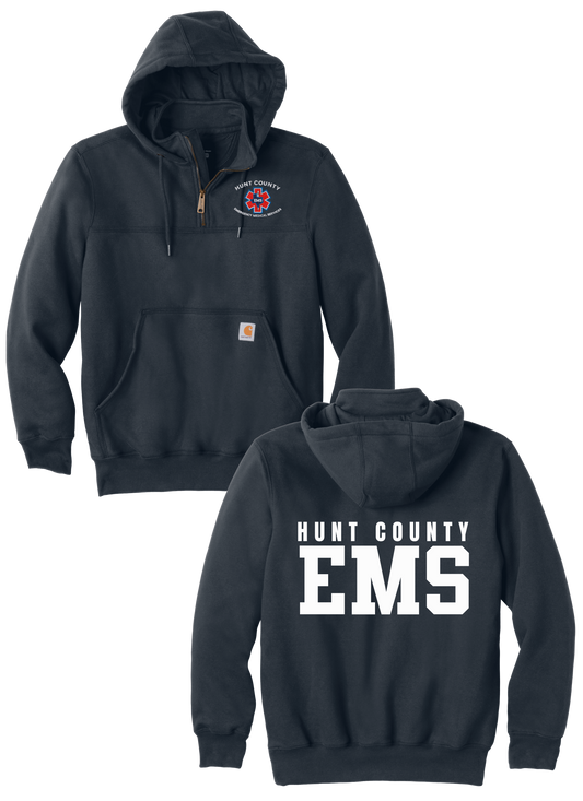 Hunt County EMS Carhartt Midweight 1/4-Zip Mock Neck Sweatshirt