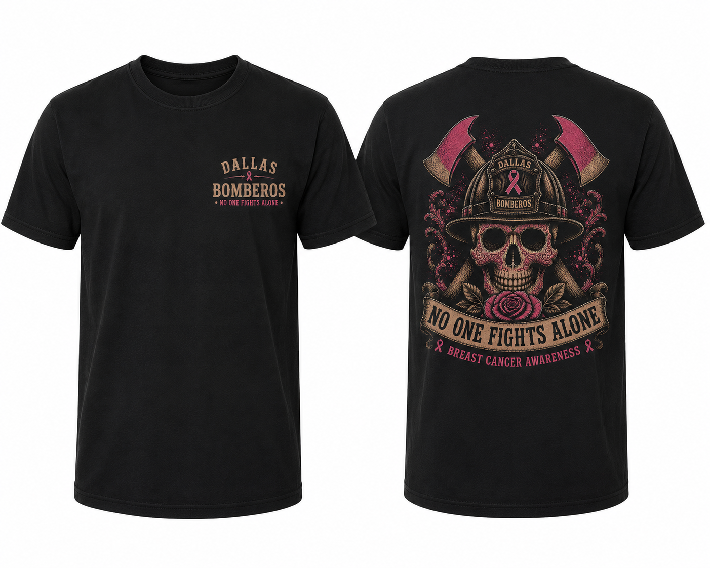 Dallas Bomberos 2026 Breast Cancer Awareness Tee