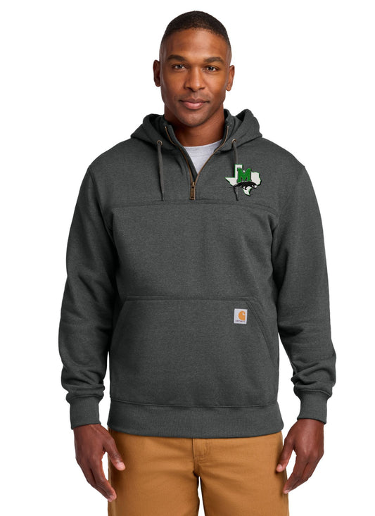 Mabank ISD Original Carhartt 1/4 Zip Heavyweight Hooded Sweatshirt