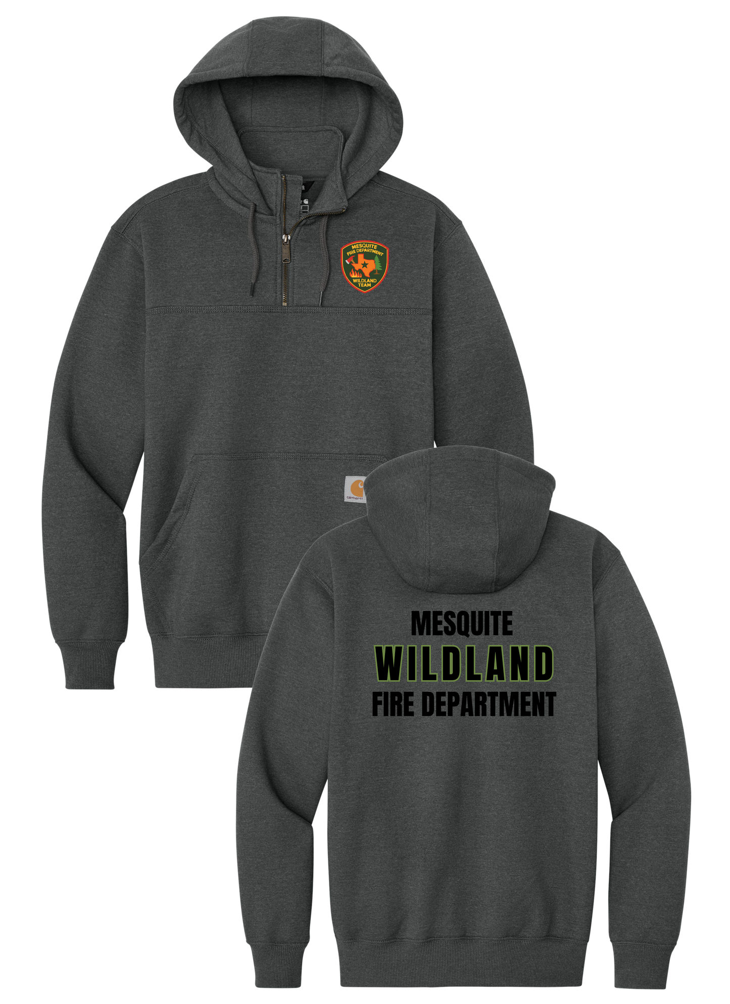 Mesquite FD Wildland Carhartt® Rain Defender® Paxton Heavyweight Hooded Zip Mock Sweatshirt