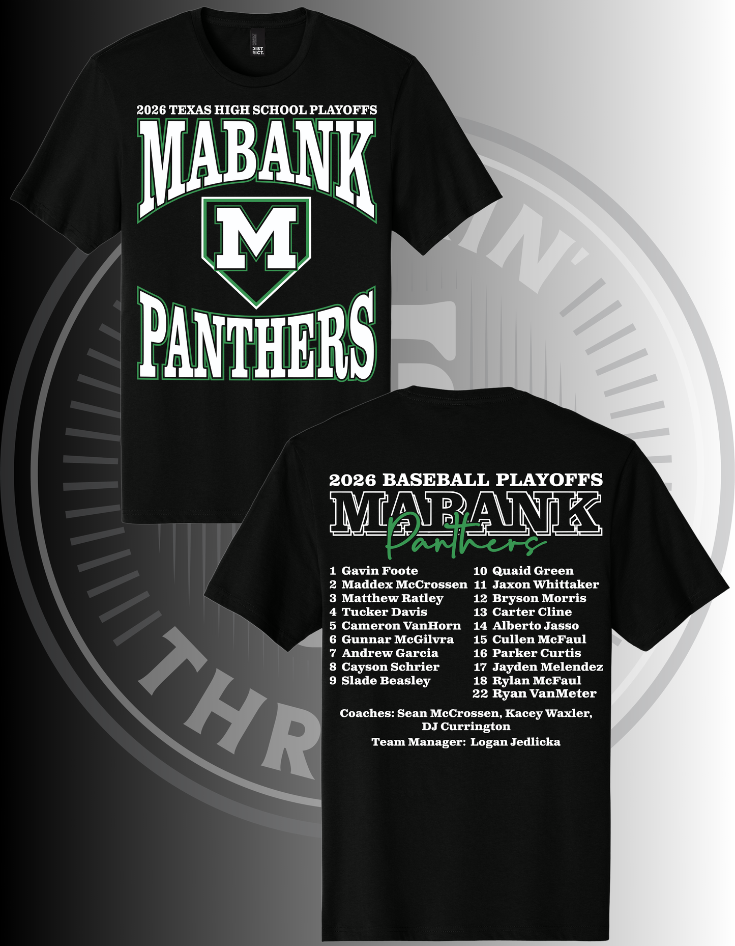 Mabank HS 2026 Boys Baseball Playoff Shirt