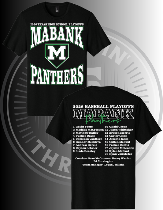 Mabank HS 2026 Boys Baseball Playoff Shirt