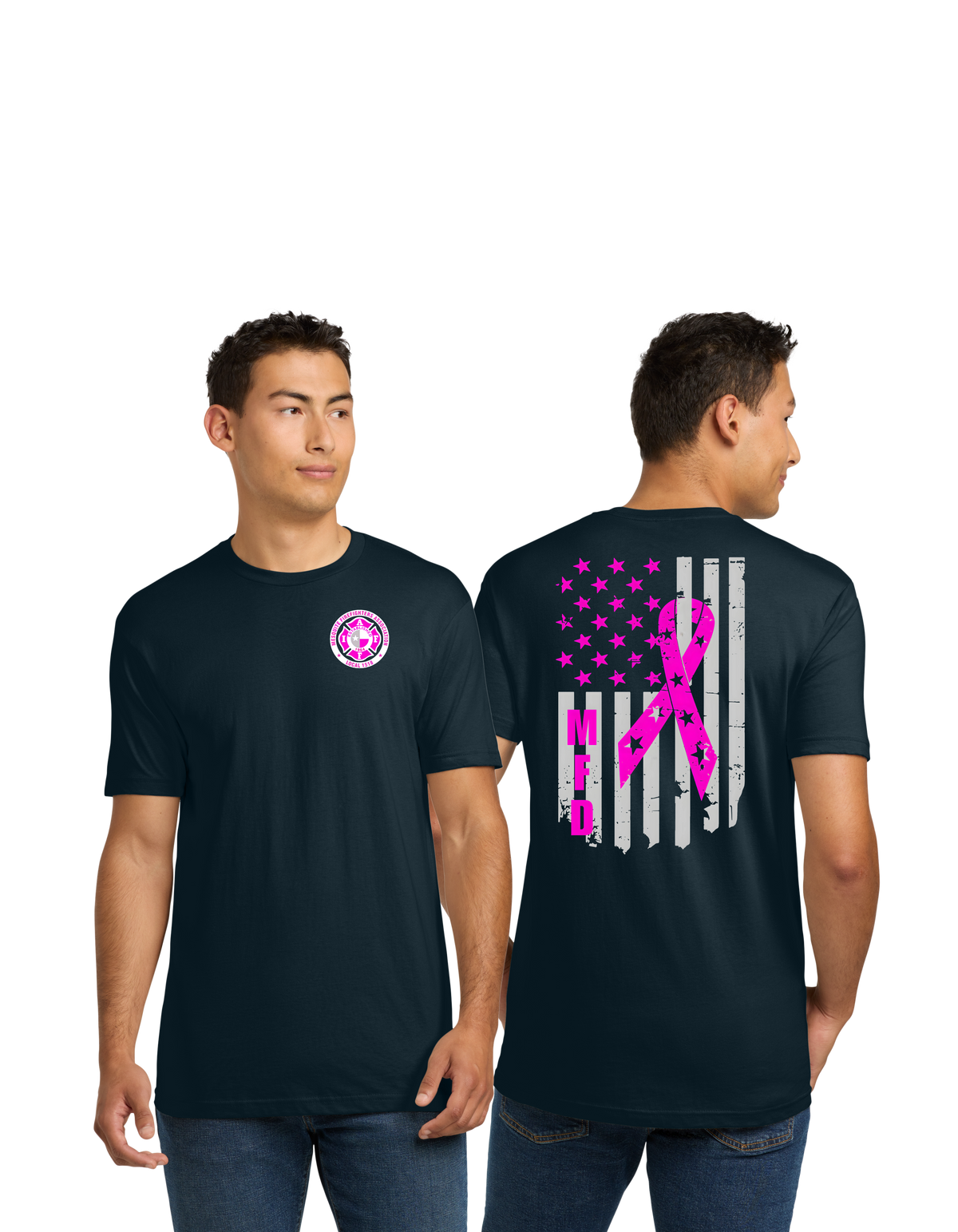 Mesquite FD 2023 Mens Breast Cancer Awareness Tshirt
