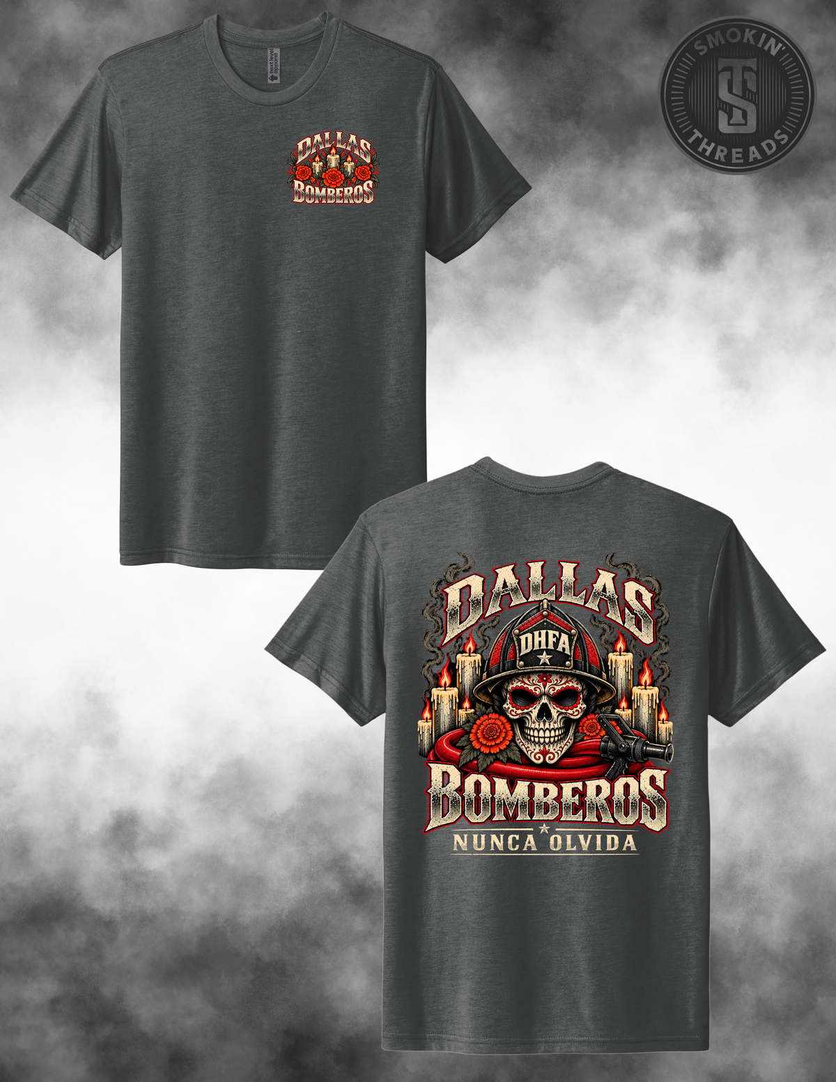 PREORDER Dallas Bomberos Dia De Los Muertos 2026 T-Shirt