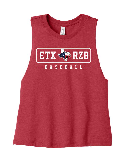 Razorback "ETX RZB" Racerback Cropped Tank