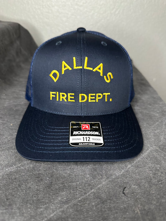 Dallas FD Text Design Richardson 112 Trucker Hat