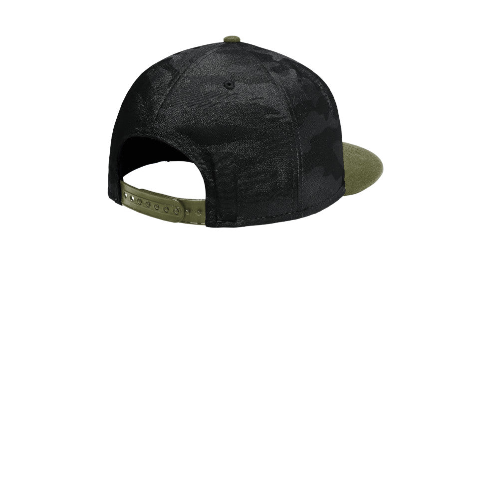 Custom New Era Camo Flat Bill Snapback Cap