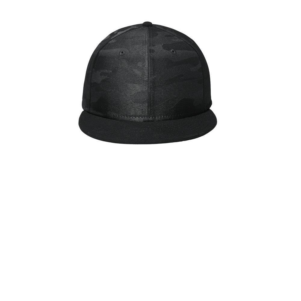 Custom New Era Camo Flat Bill Snapback Cap