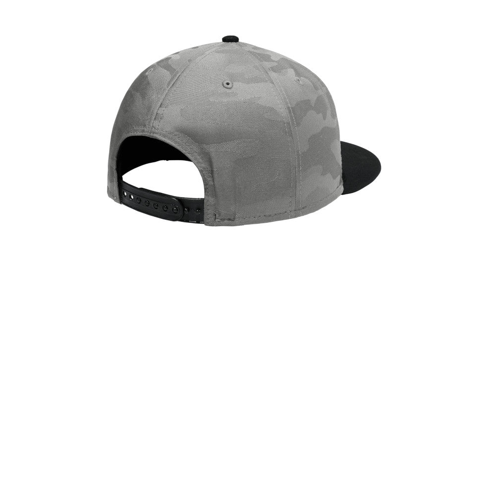 Custom New Era Camo Flat Bill Snapback Cap