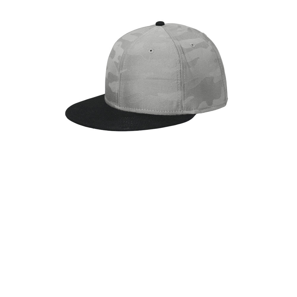 Custom New Era Camo Flat Bill Snapback Cap