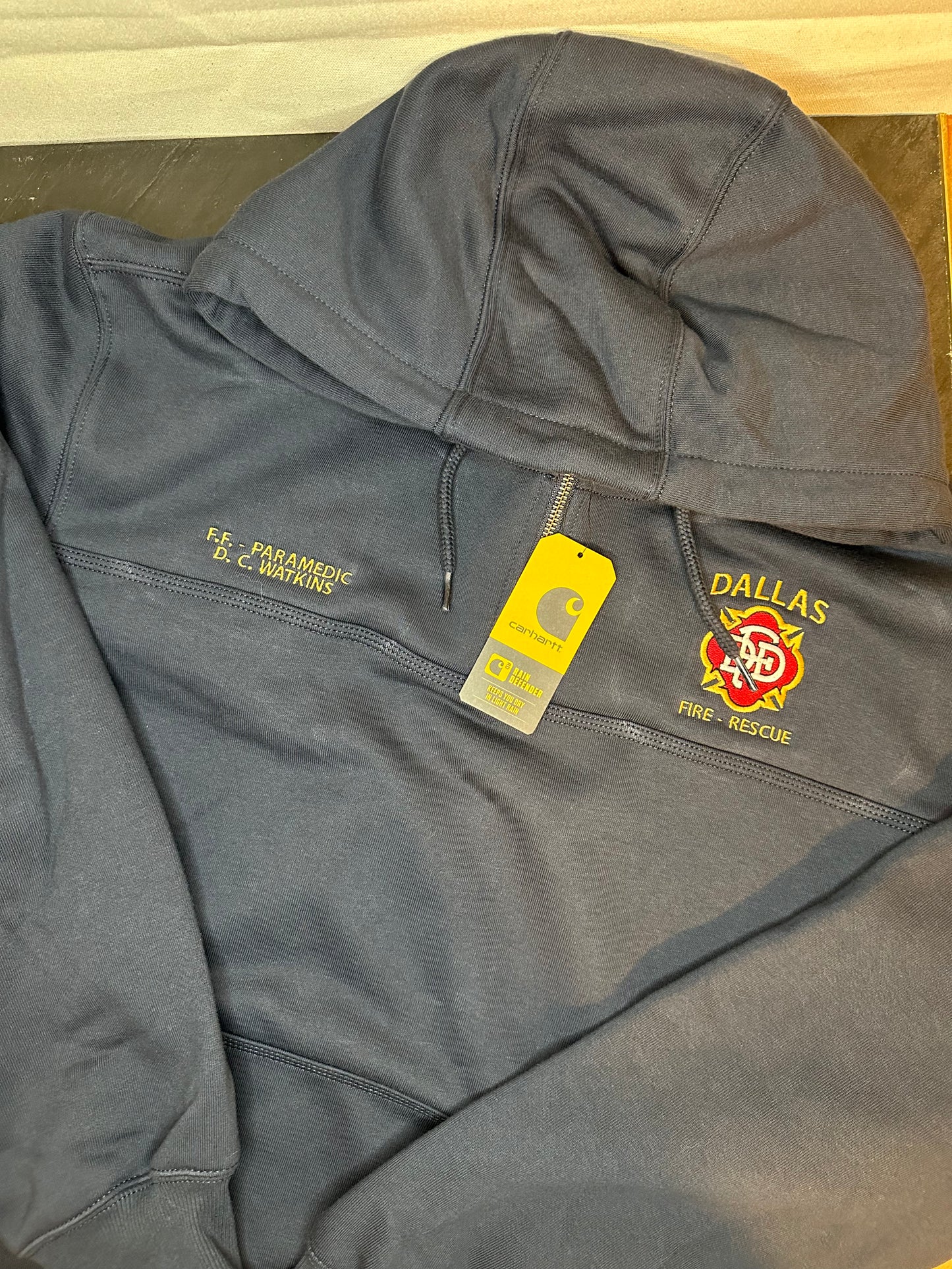 Dallas FD Heavyweight Carhartt Hoodie 1/4 Zip