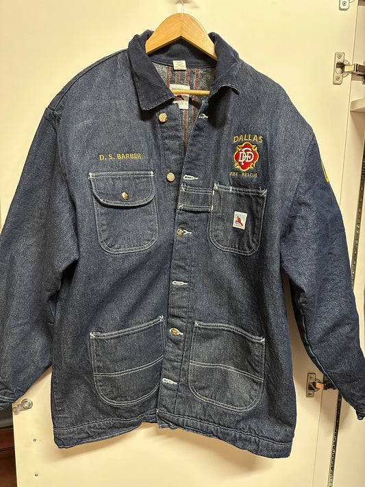 Dallas FD Firemans Chore® 15oz. Pre-Rinsed Denim Jacket