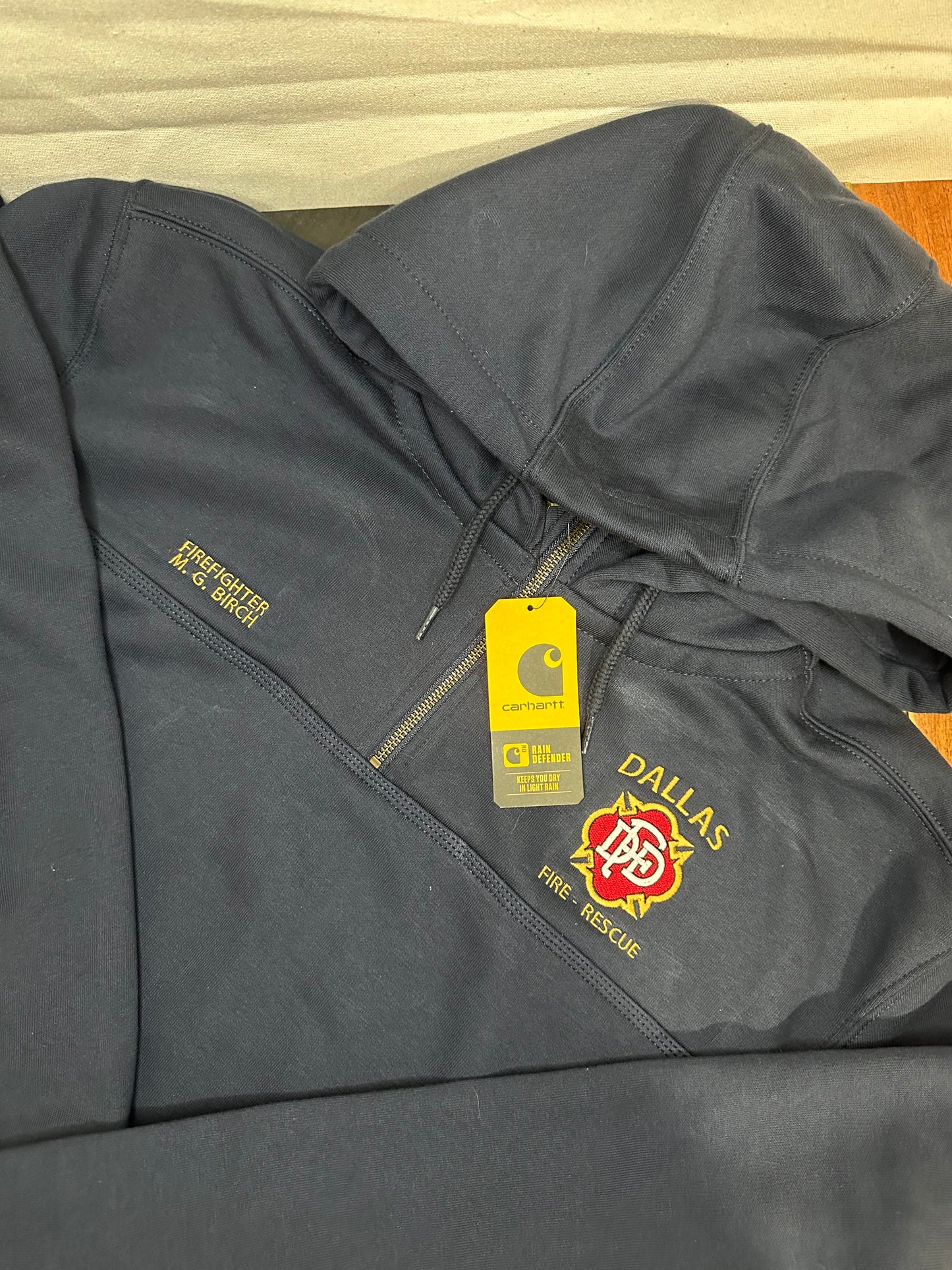 Dallas FD Heavyweight Carhartt Hoodie 1/4 Zip