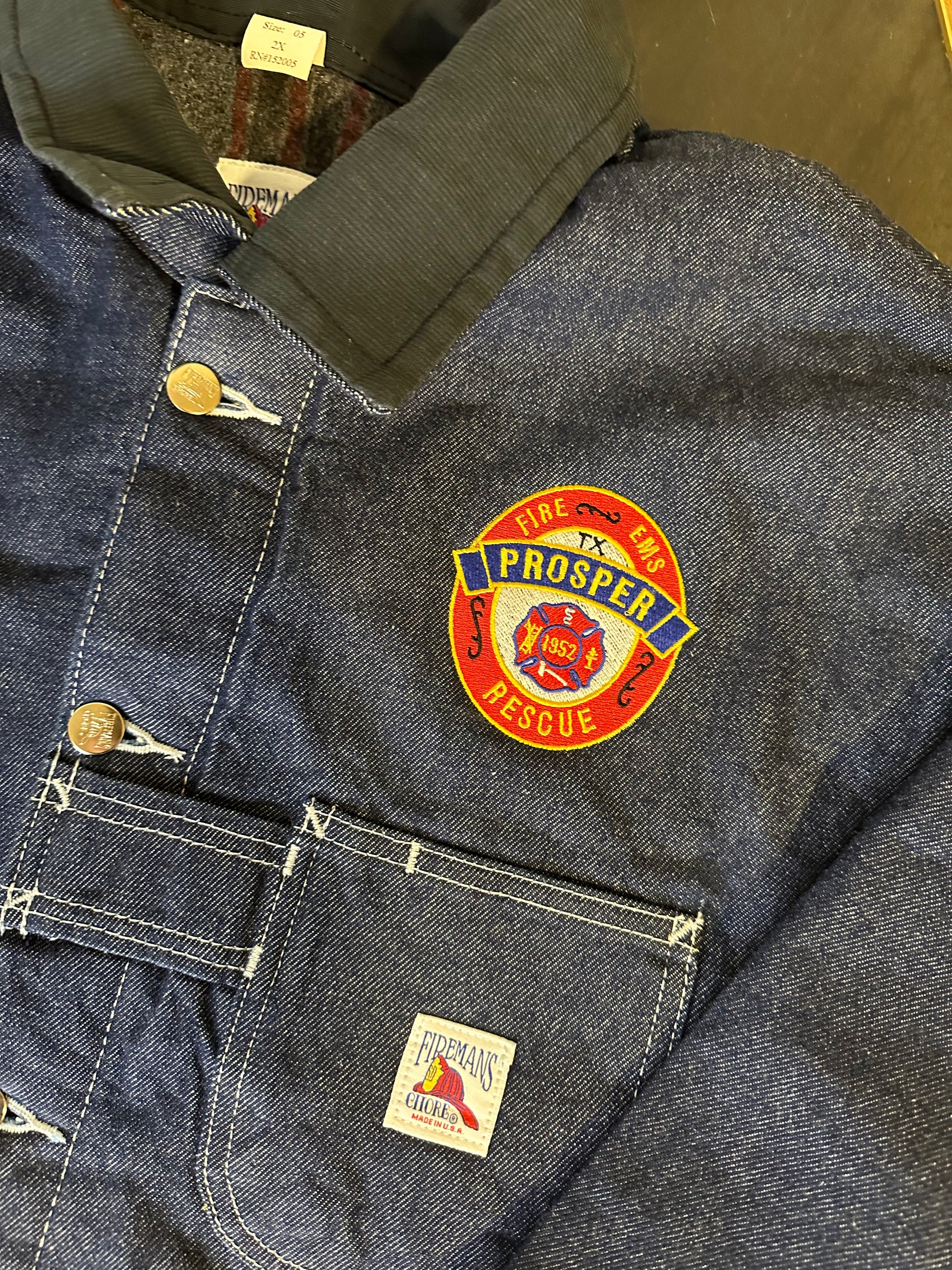 Firemans Chore 15oz. Pre Rinsed Denim Jacket